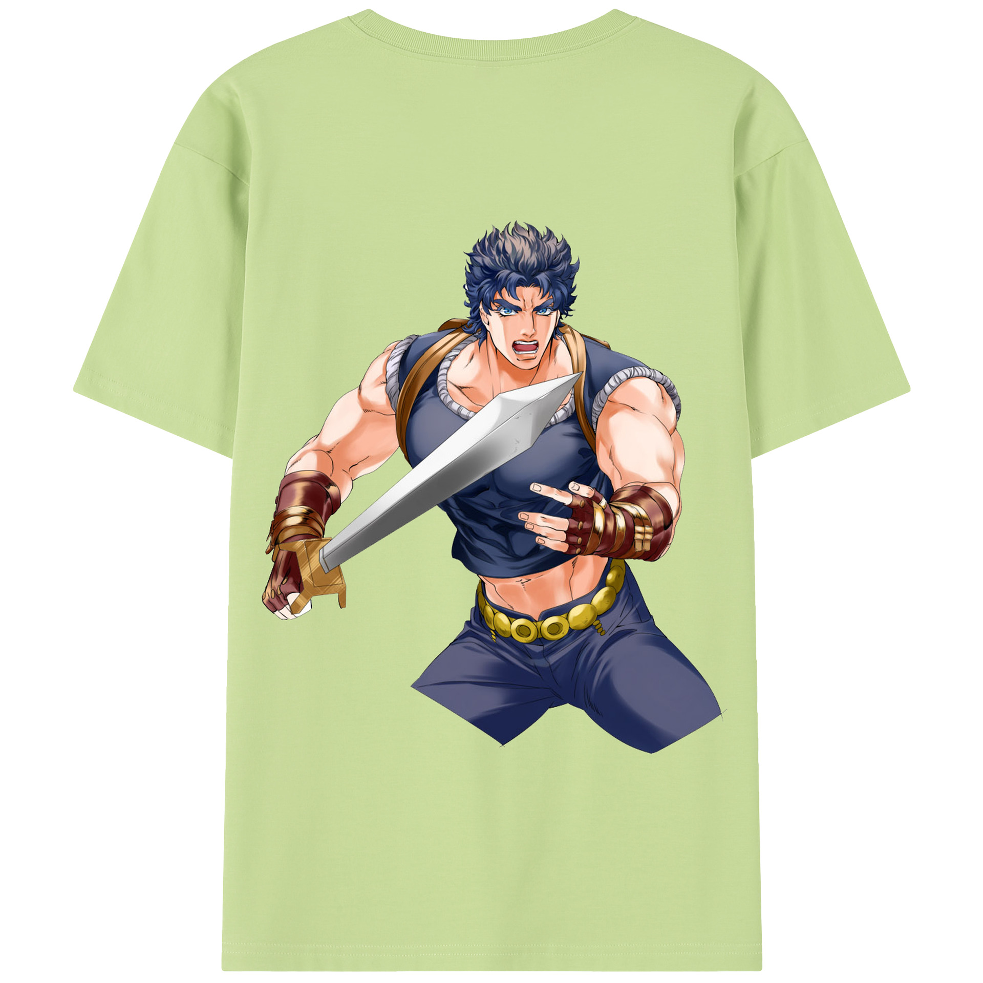 （画像用） ジョジョの奇妙な冒険 /ジョナサン?ジョースター JoJo's Bizarre Adventure Jonathan Joestar 綿100％半袖Tシャツ（背面プリント）